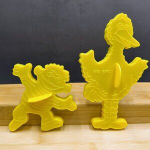 Vintage 1970s Wilton Sesame Street Cookie Cutters - Big Bird & Ernie